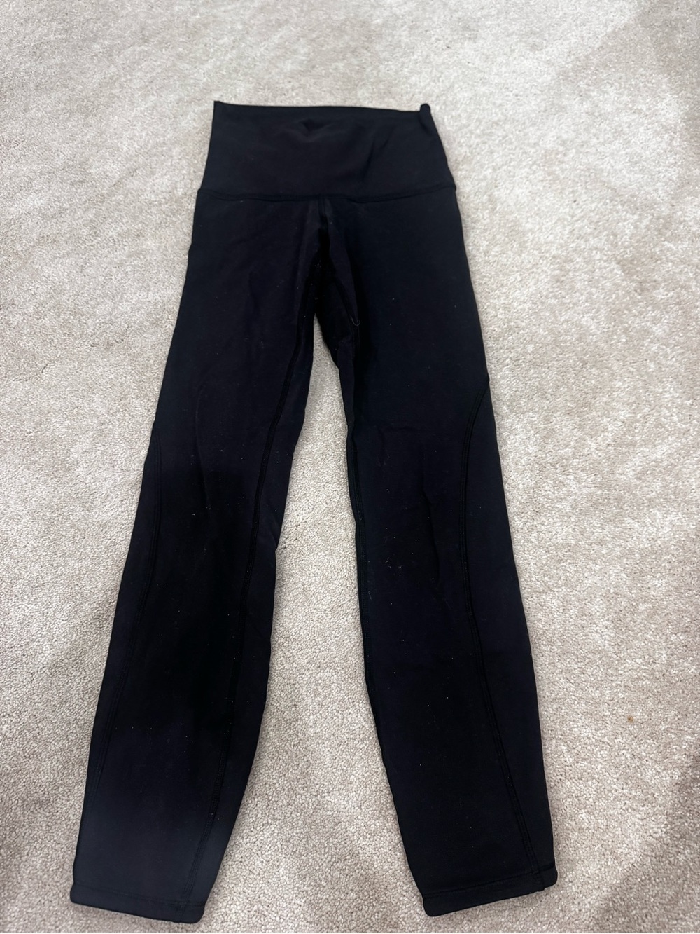 Lululemon Women's High-Waist Black Performance Leggings, size 4